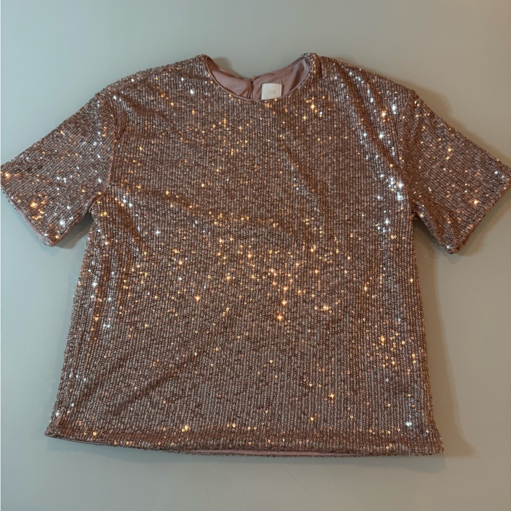 H&M glitter top - size S